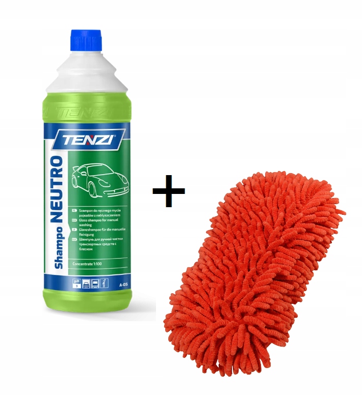 -tenzi- Szampon do mycia samochodu Neutro gąbka do mycia 2w1 Sonax