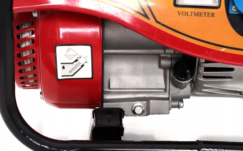 AGREGAT PRĄDOTWÓRCZY GENERATOR PRĄDU 1500W 2x230V 12V JEDNOFAZOWY PRZENOŚNY Pojemność baku na benzynę 5.5 L