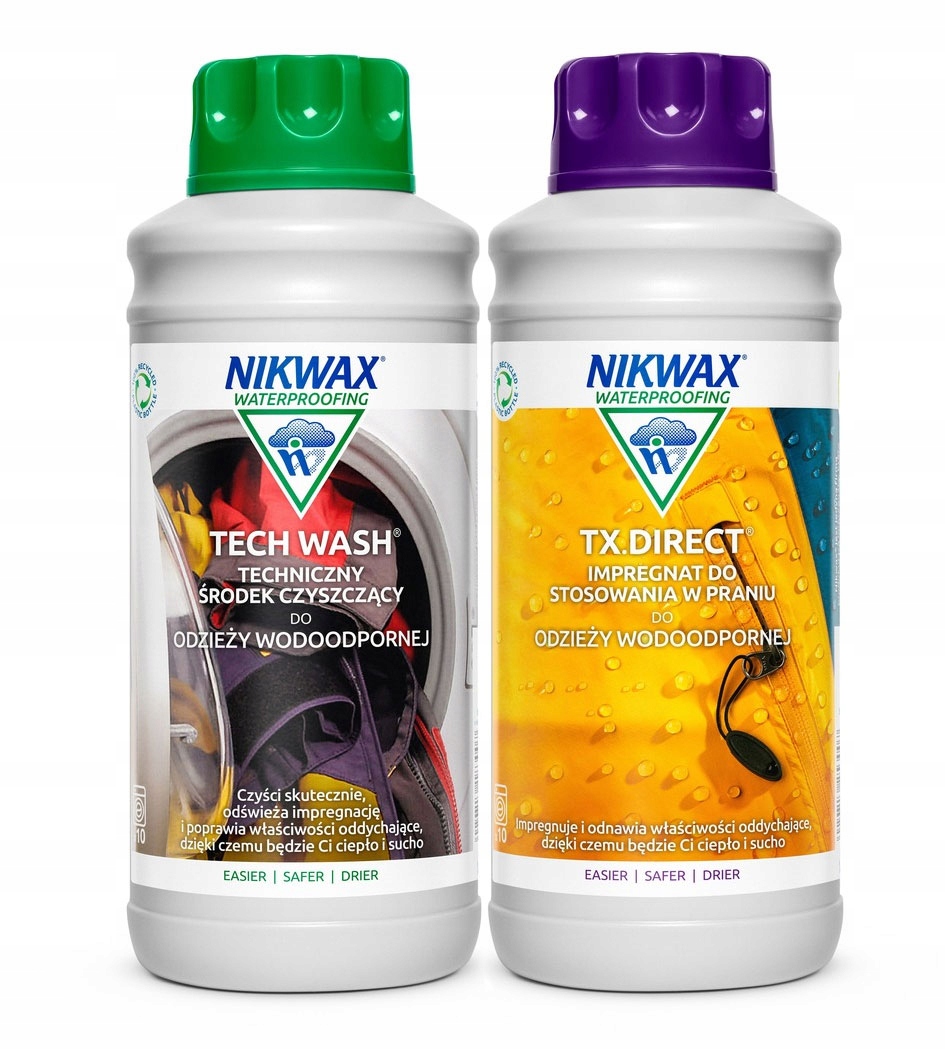 Zestaw Nikwax Tech Wash Tx. Direct Wash-In 2x1L
