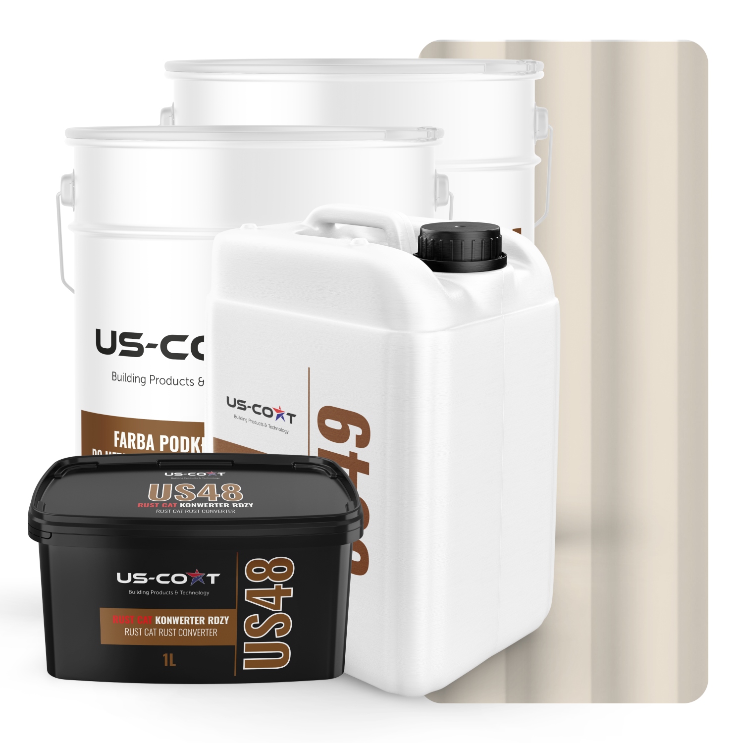 Farba Na Kovovú Strechu Súprava Oceľ Plech Krémová Ral 9001 74m2 Satén