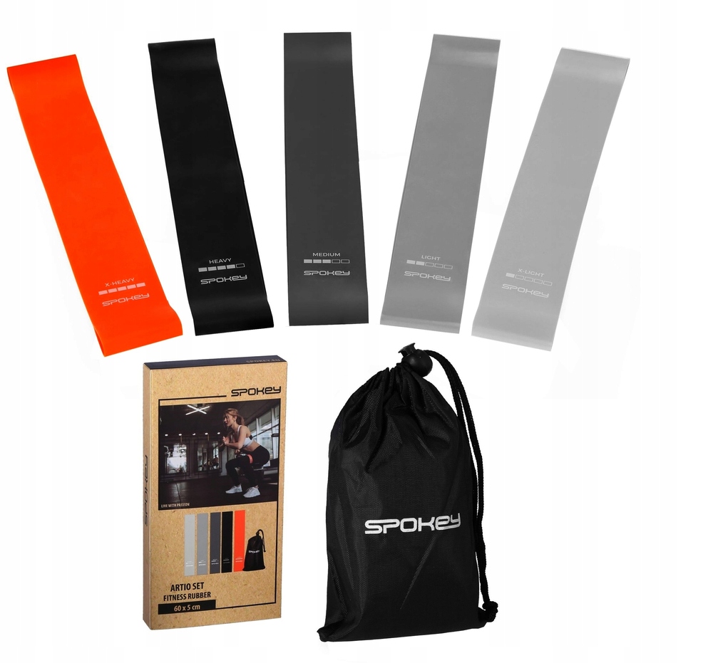 

Spokey Zestaw 5 Gum Taśm Do Ćwiczeń Rozciągania