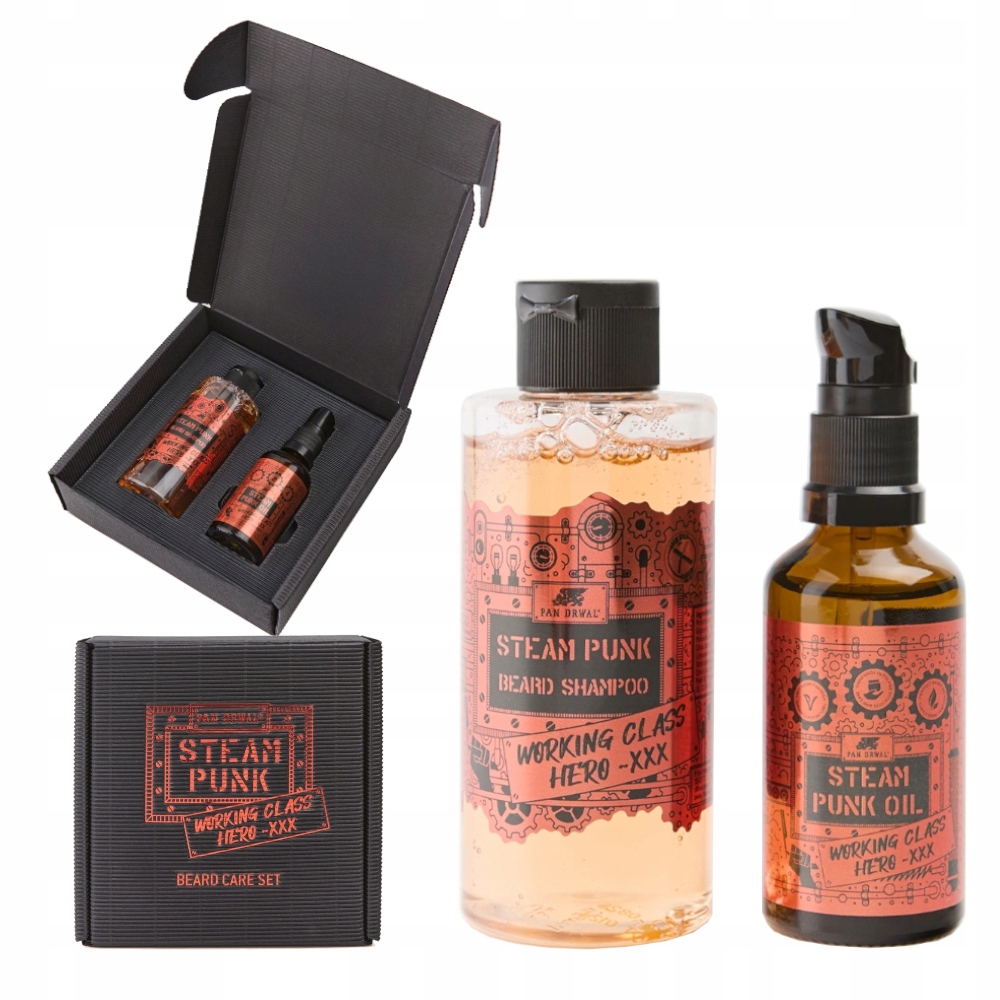 Sada na vousy Pan Drwal Working Class Hero Beard Care Set