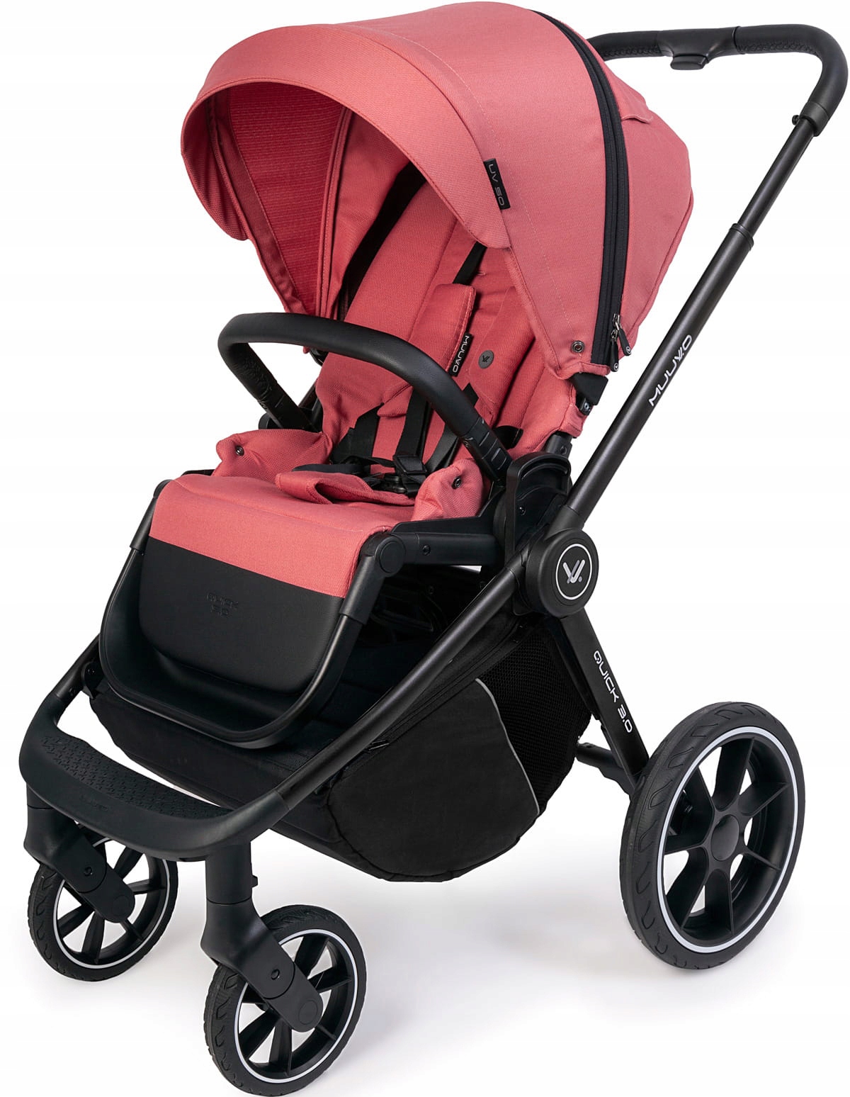 Wózek Muuvo Quick 3.0 Folia Adapter 2w1 Pure Pink Model Quick 3.0