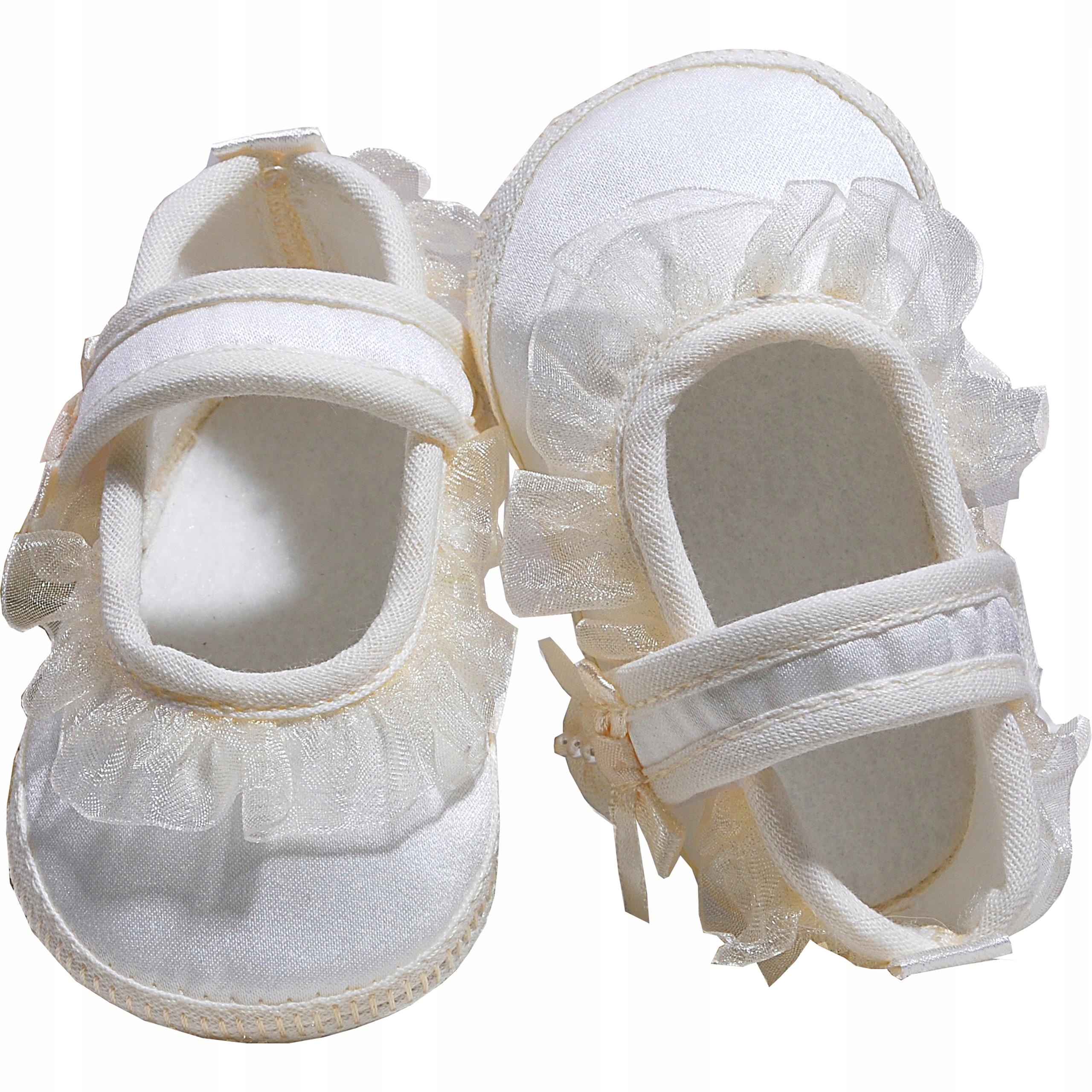 POLSKIE ATŁASOWE BALETKI KREMOWE CHRISTOPHER 11 CM