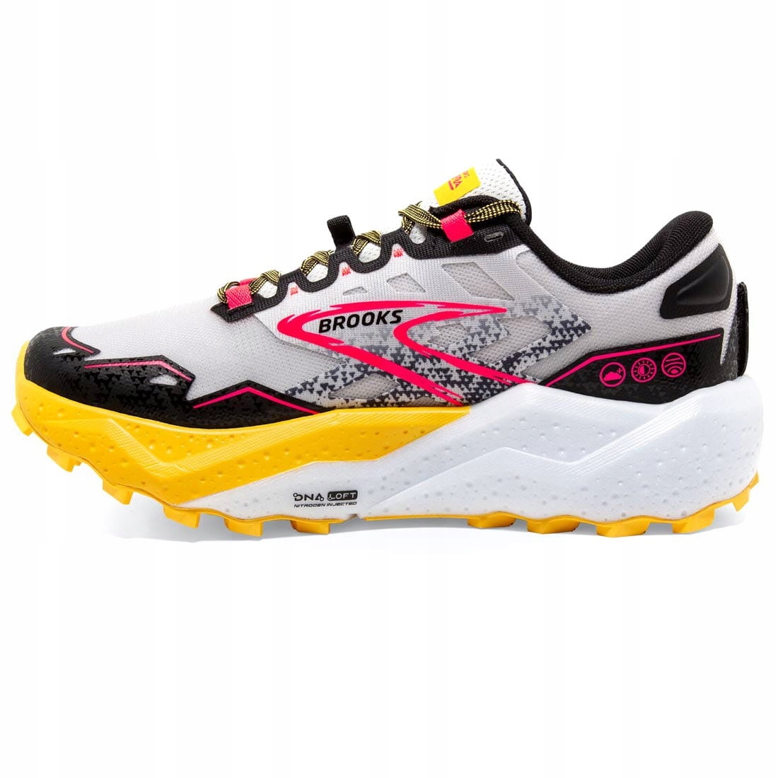 Damskie buty do biegania Brooks Caldera 7 Lunar Rock/Lemon Chrome/Black
