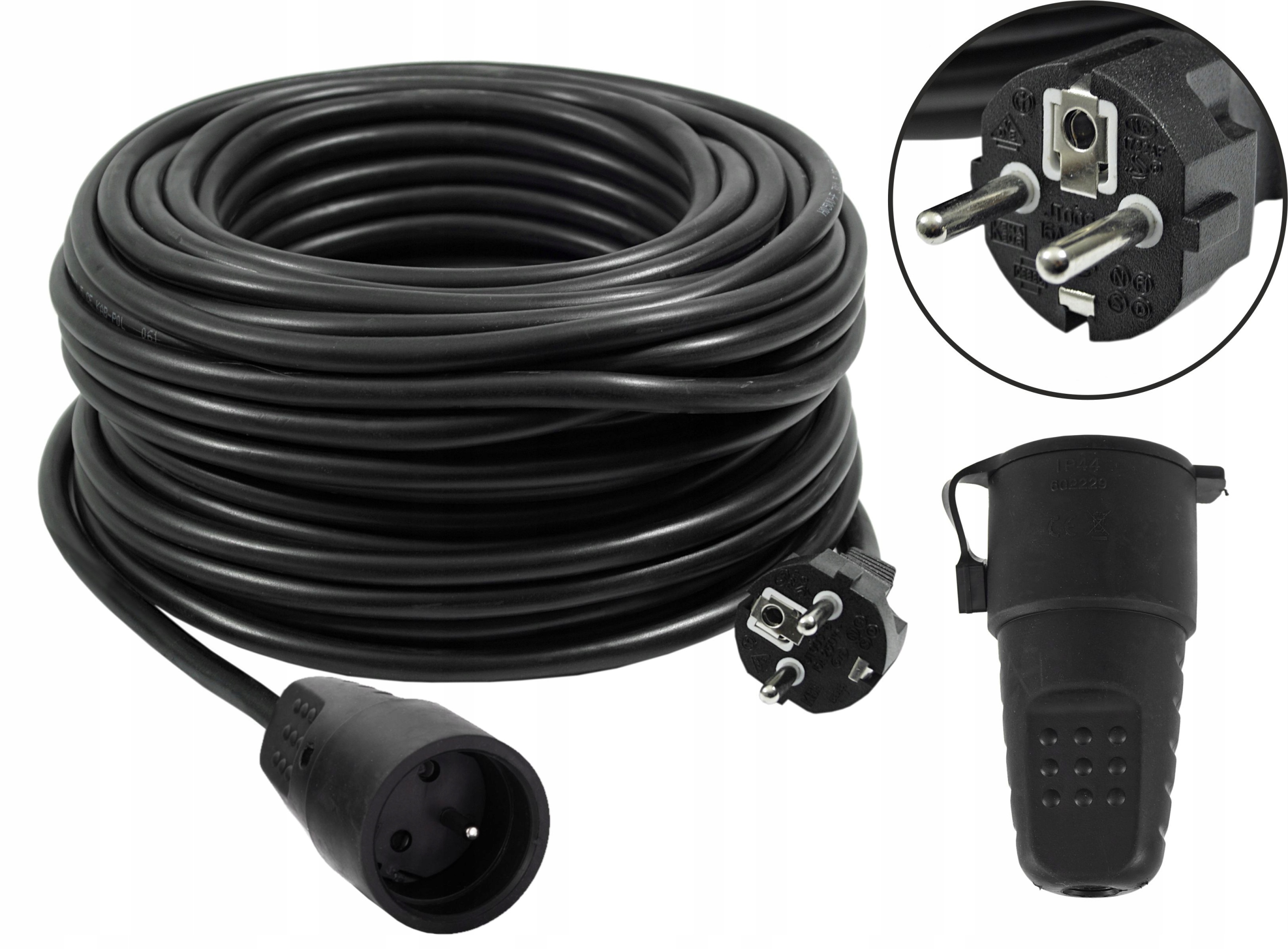 

Przedłużacz Pvc 3M Owy 3X1,5 230V IP44 H05VV-F