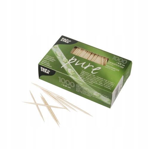 

Wykałaczki drewniane Pure okrągłe 6,8cm 1000szt