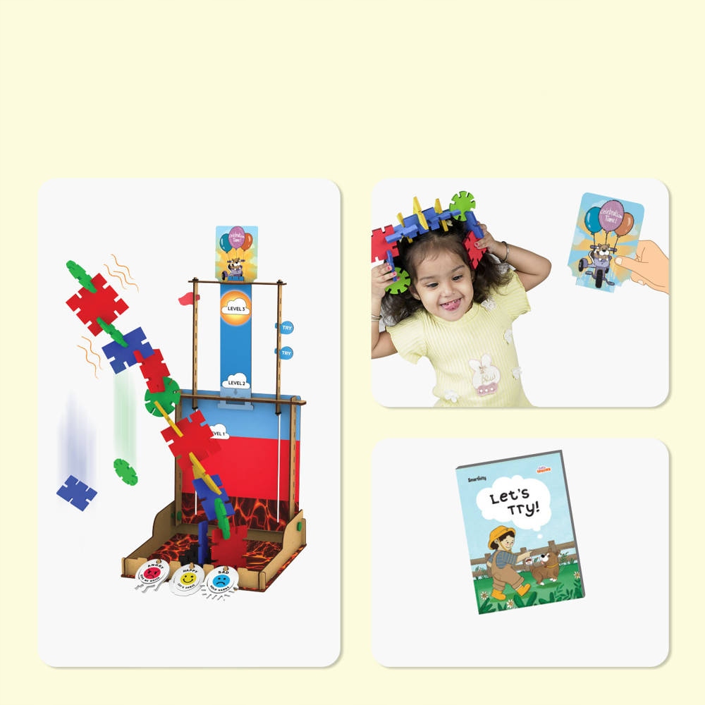 Smartivity Drewniane Puzzle 3D - Wieża Balansująca Kolekcja STEM