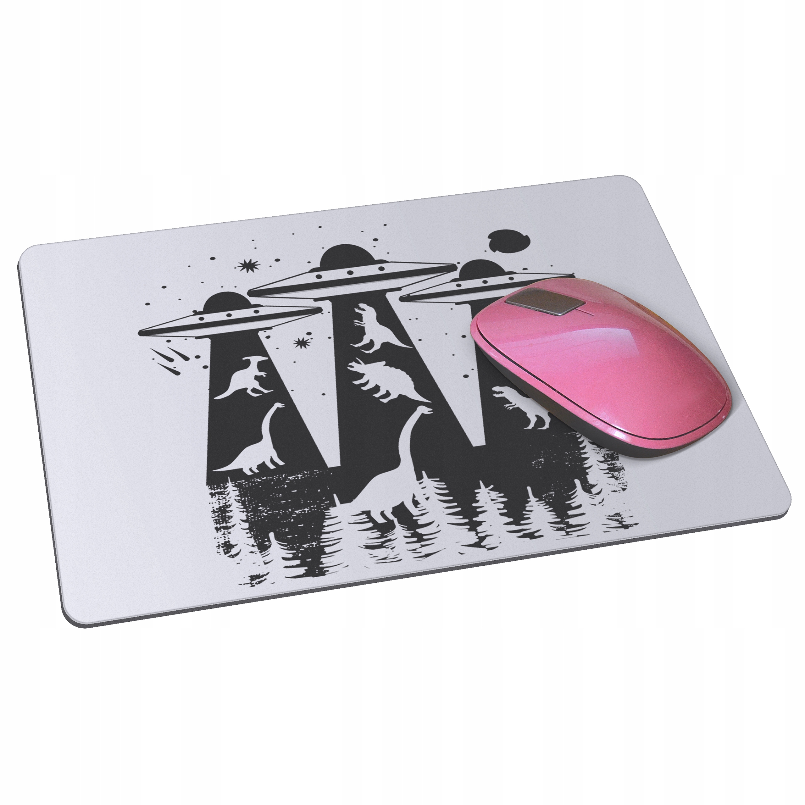 

Podkładka pod mysz myszkę Kosmos dinozaury ufo