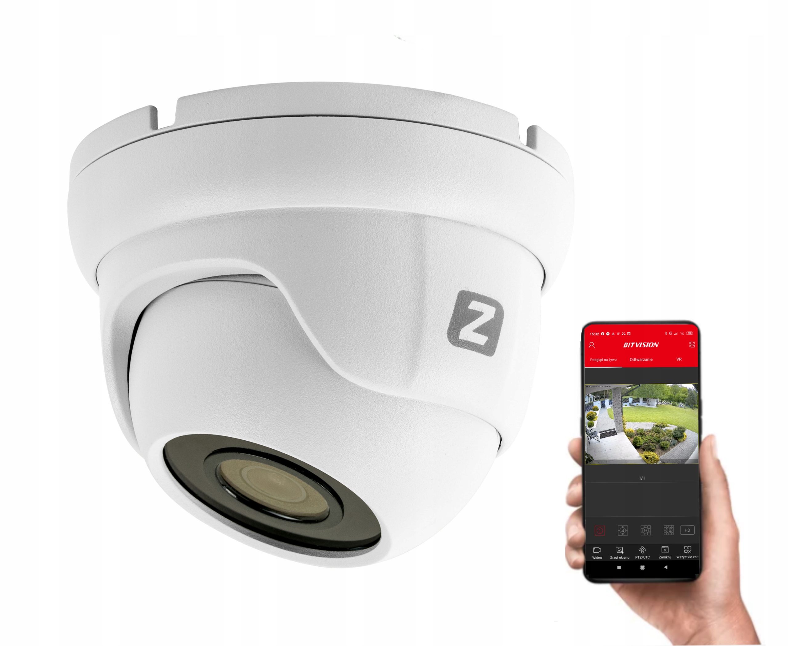

Kamera Zewnętrzna Ip PoE 4MPx 4MP D4 Kopułka