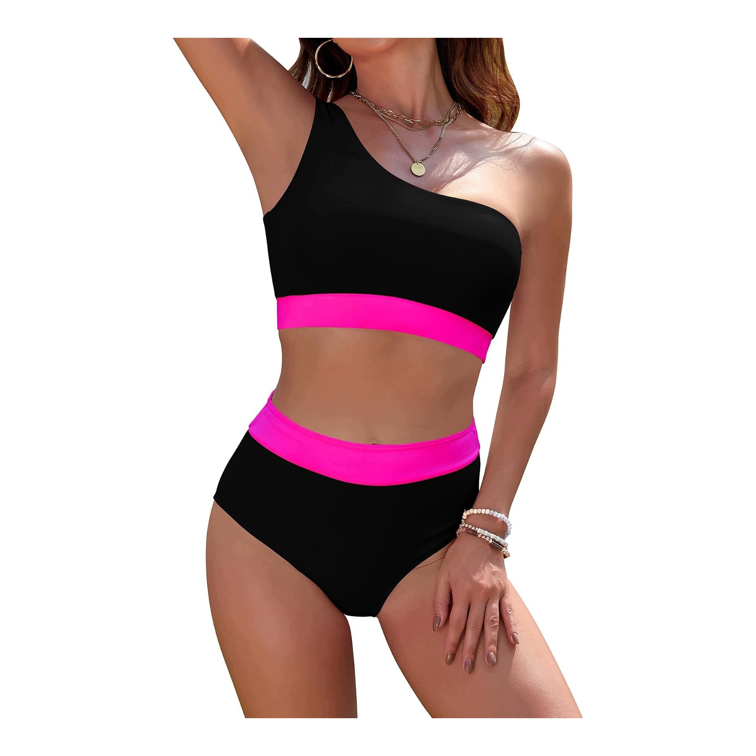 Damskie Bikini 2-częściowe z Wysokim Stanem Wyszczuplające Brzuch Pełne