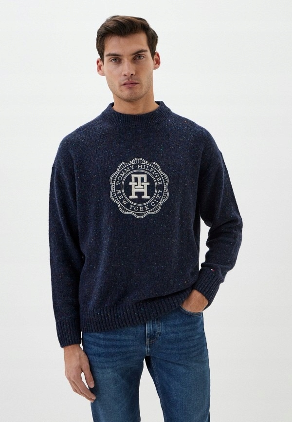 Tommy Hilfiger Vlněný svetr Th Monogram Stamp Oversize MW0MW33127 R S