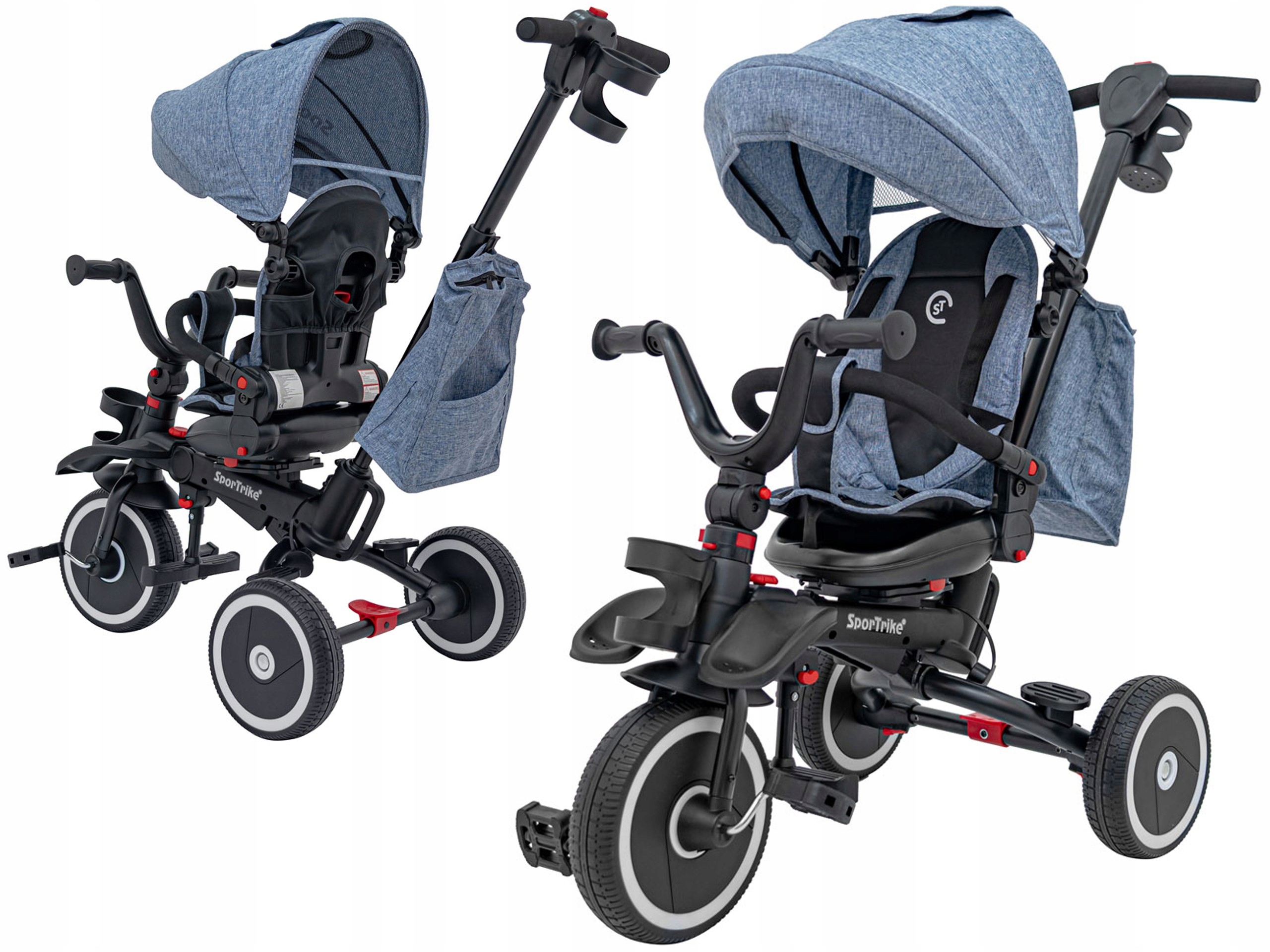 SportTrike Rowerek Trójkołowy dla dzieci Wózek Rower Dziecięcy 3w1 roweryk