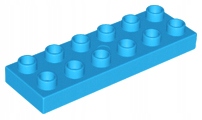 

Lego Duplo 98233 Płytka 2X6 c. lazur Nowa (10g)
