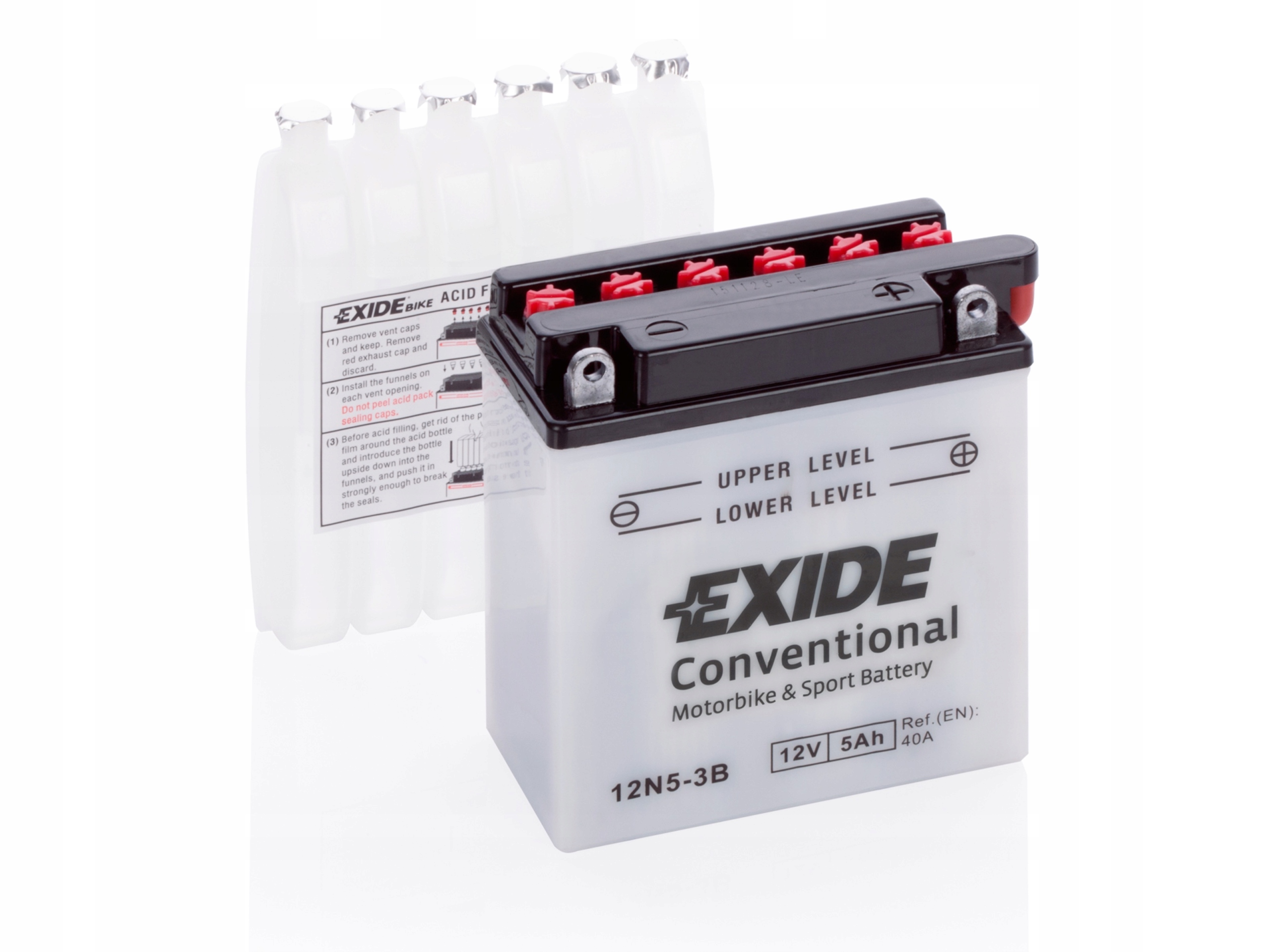 Аккумулятор 12V 5Ah 12N5-3B EXIDE