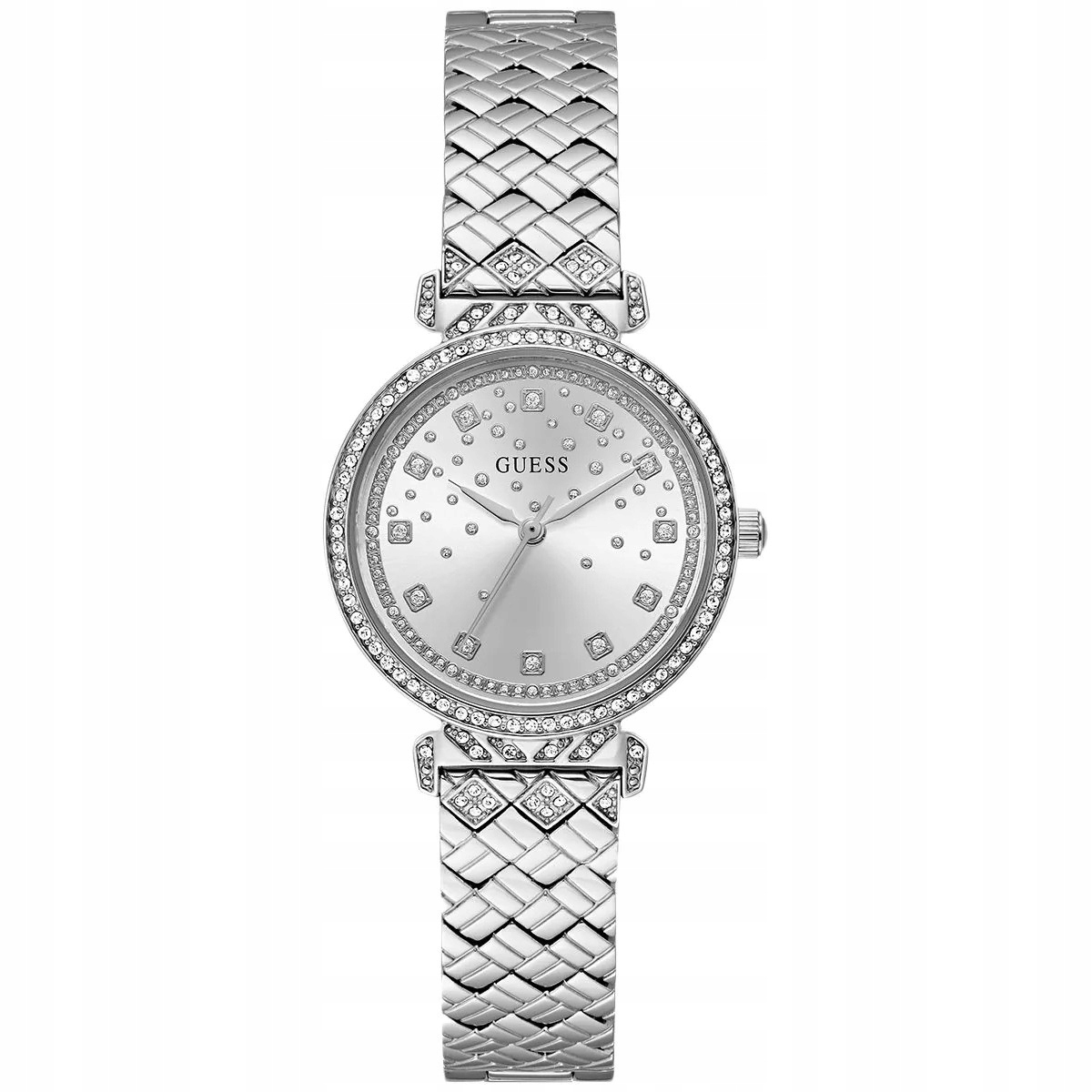Dámské hodinky Guess GW0763L1 Zirkony stříbrné
