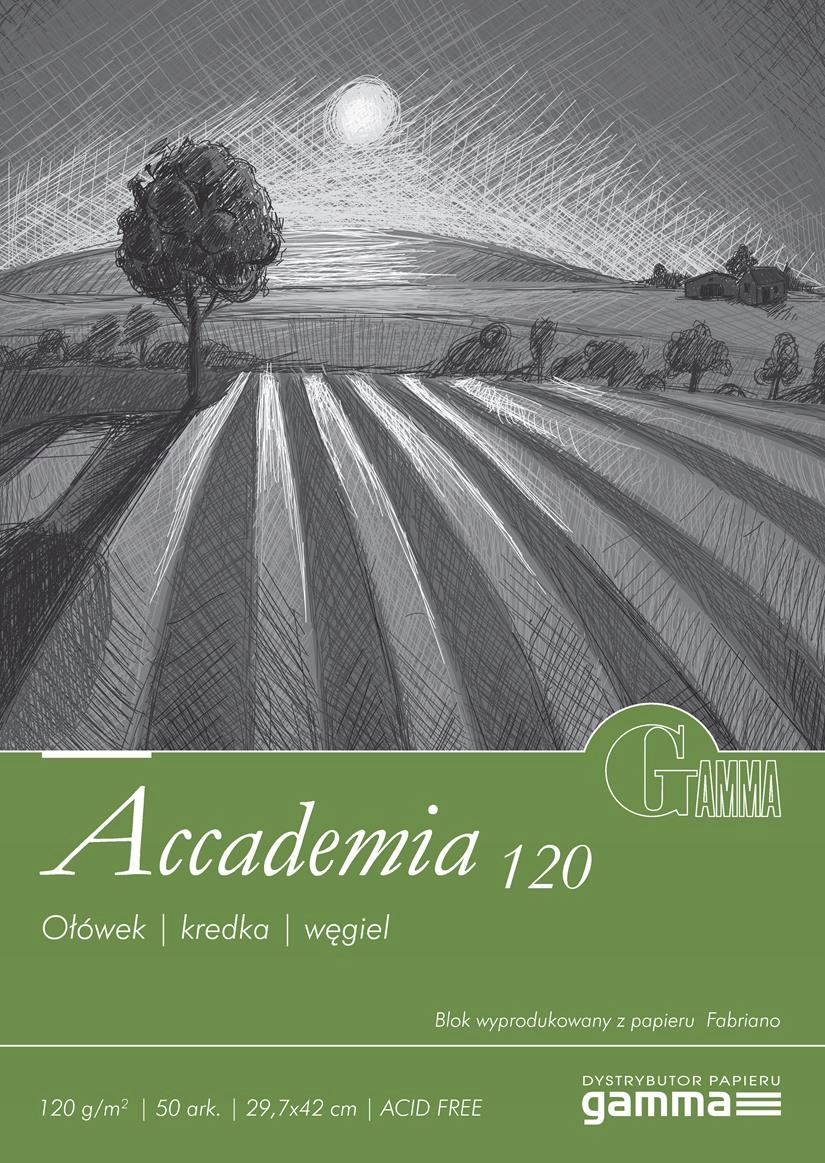 Blok rysunkowy ACCADEMIA 120g. A3 50 arkuszy