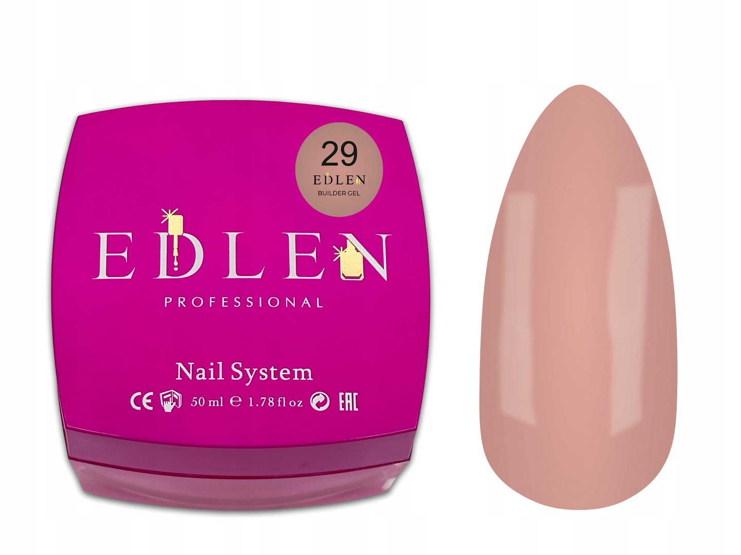 Builder Gel Office 29 Żel Budujący Samopoziomujący Nude Szablon