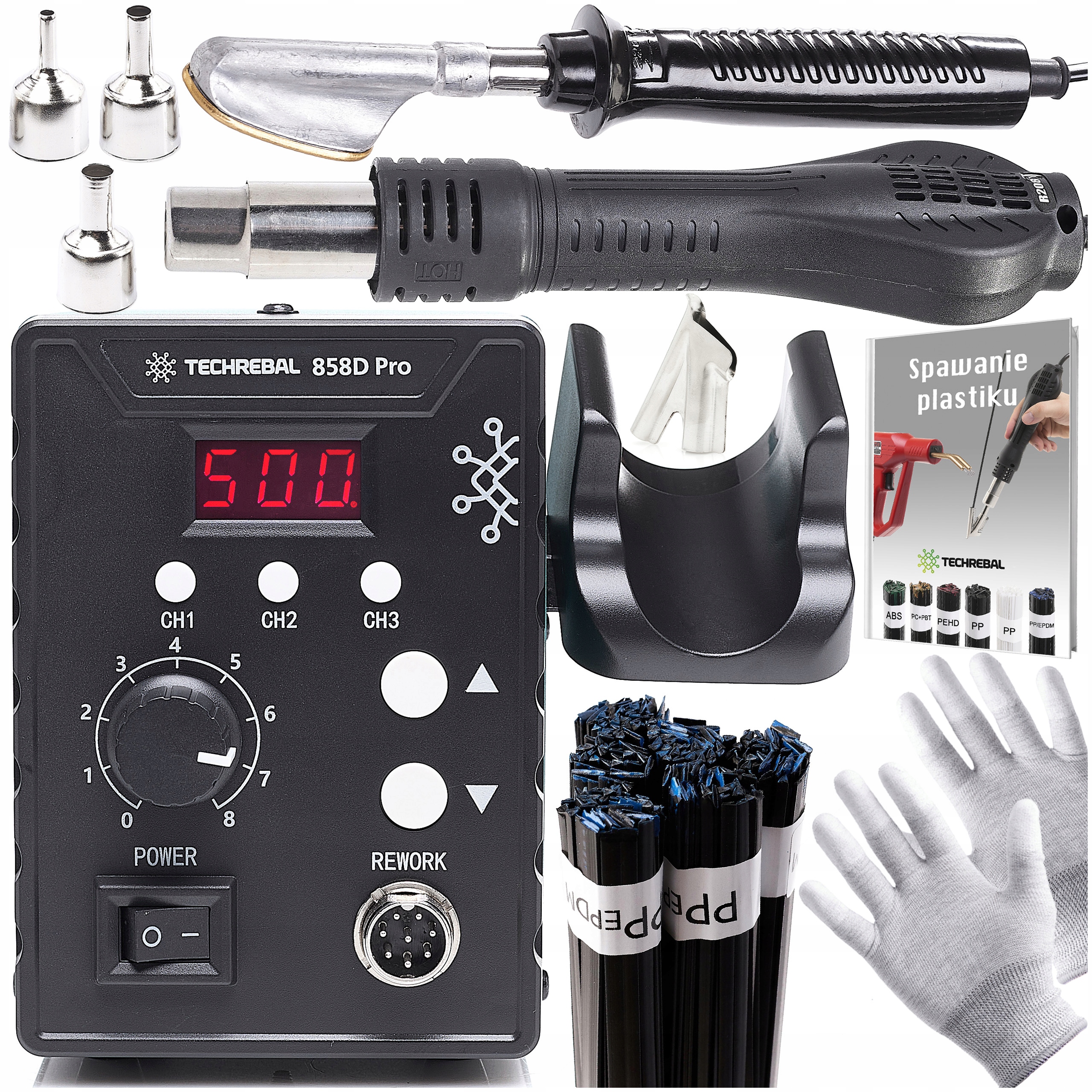 Plastová Pájecí Stanice 858D, Páječka Na Plast, Bota