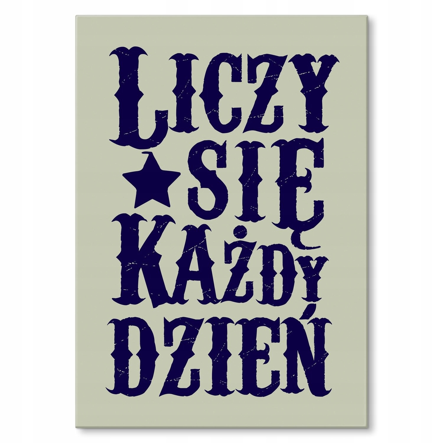 Kovový plakát Každý den se počítá Dárek 22 x 31 cm