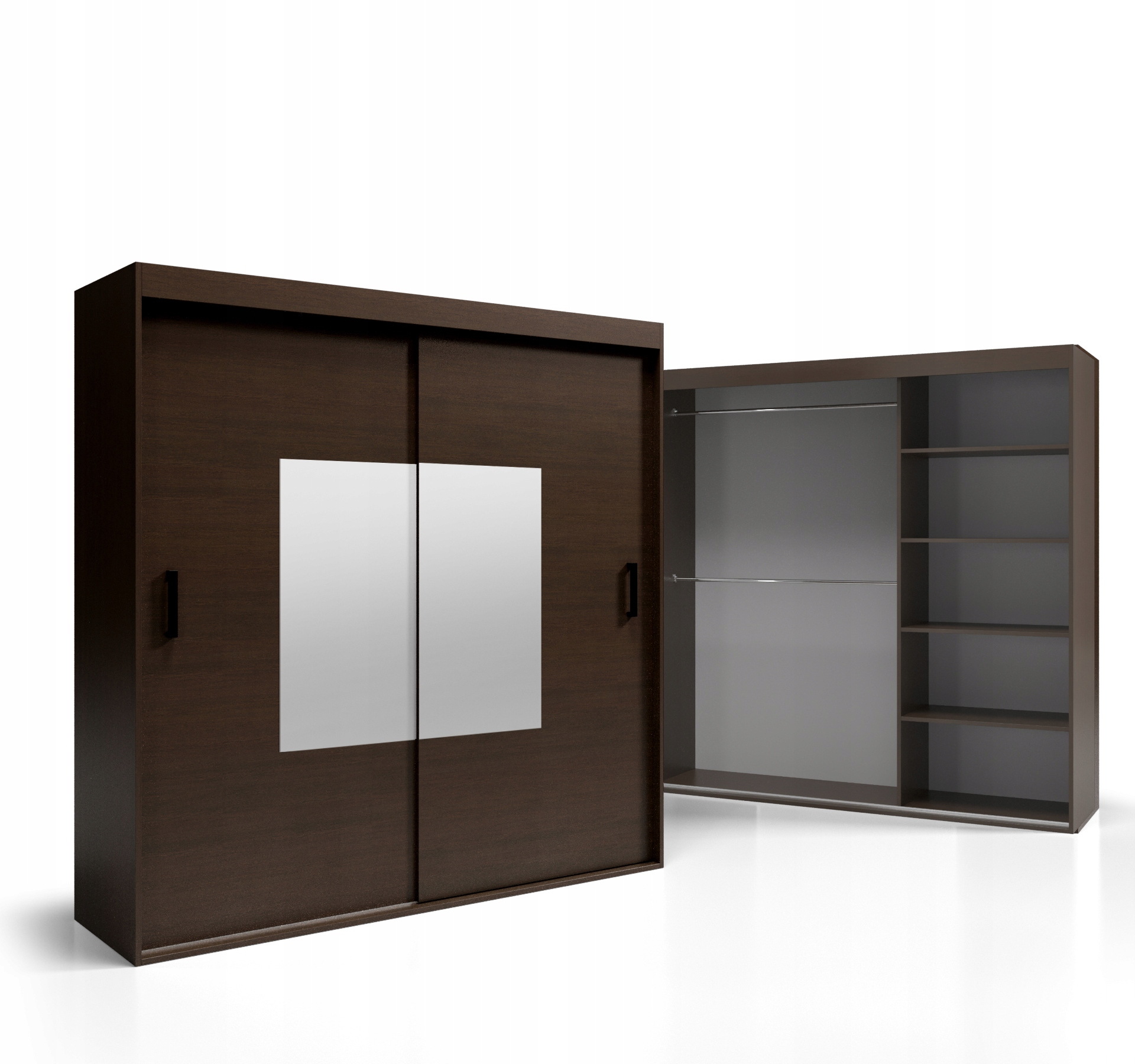 Skříň Šatní skříň 2 Dveřní 190x270 Deska 18 mm Zrcadlo VSZ49 O-sofa