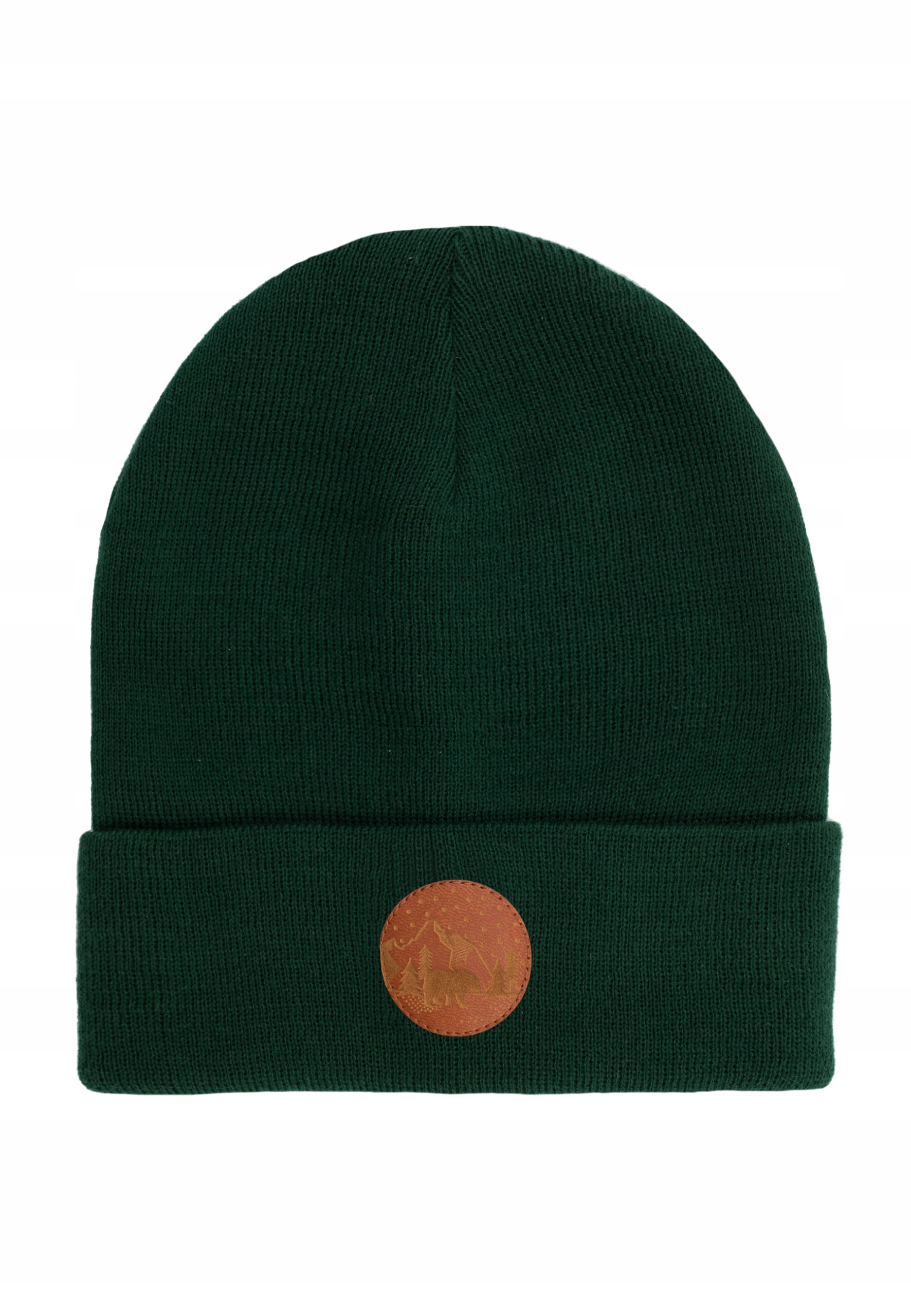 

Czapka beanie z bawełny organicznej zielona