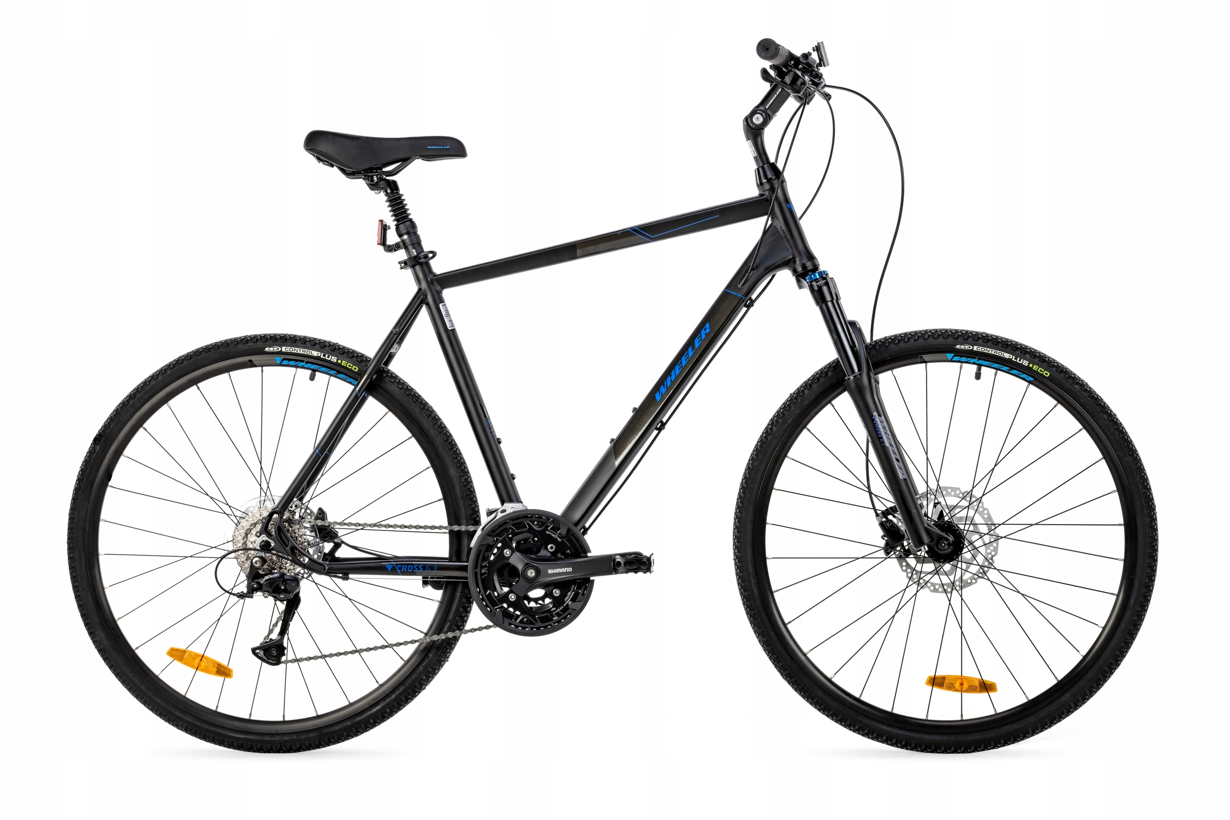 Rower crossowy męski Wheeler Cross 6.3 – rama 52 cm koła 28" czarny