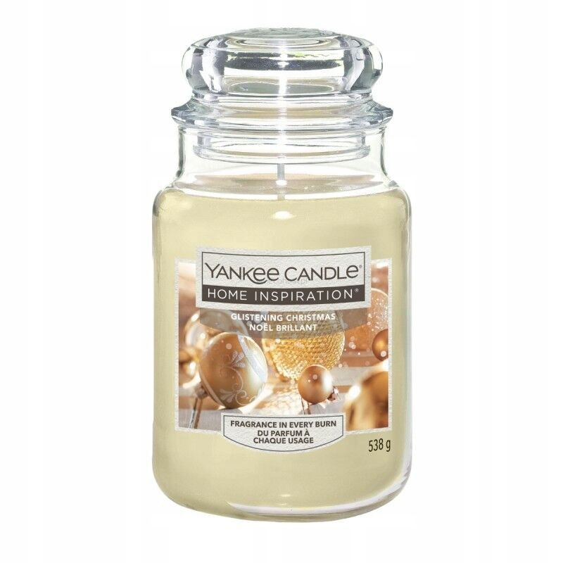 Velká svíčka Glistening Christmas Home Inspiration Yankee Candle