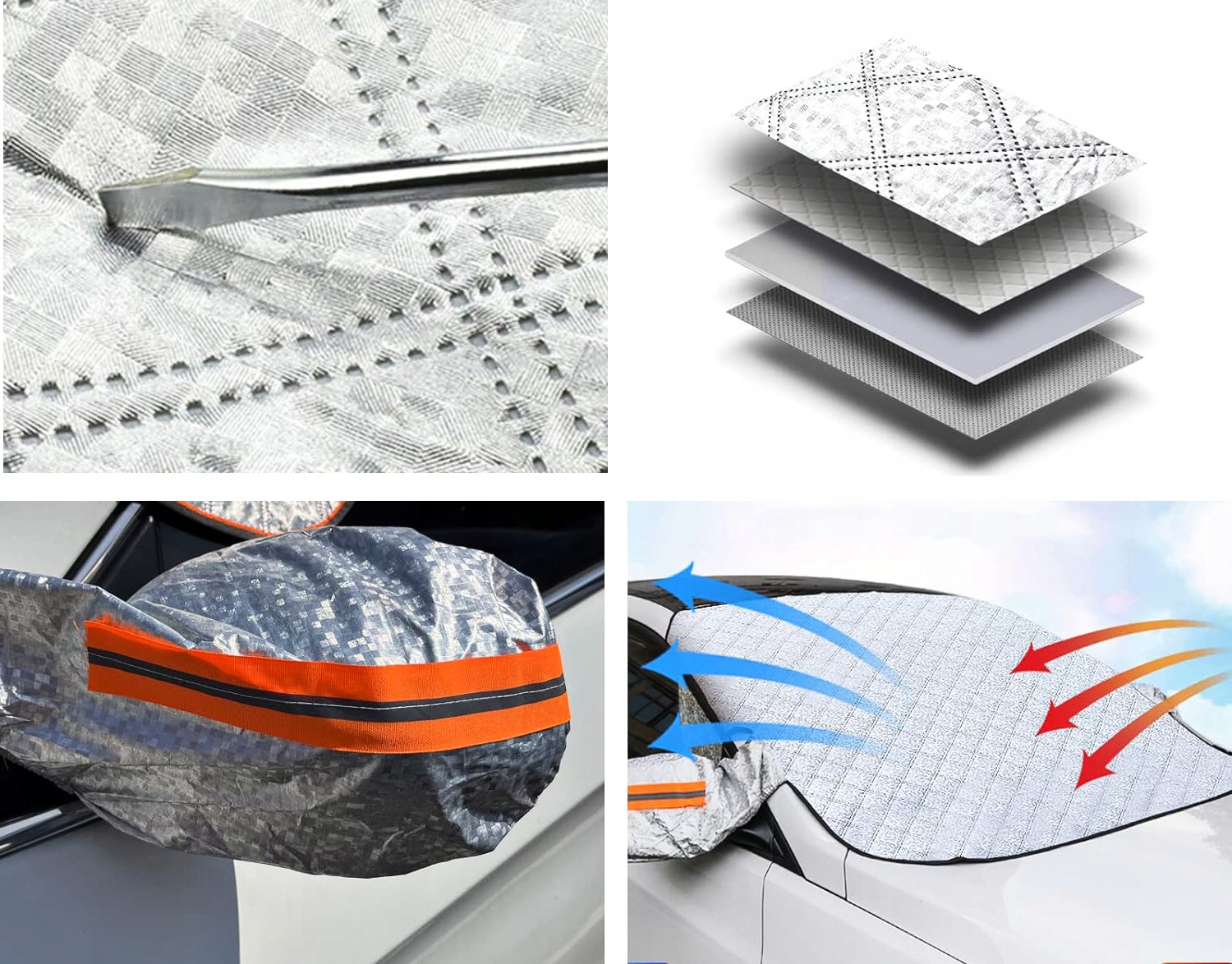 OSŁONA PRZECIWSŁONECZNA PARASOL UV DO SAMOCHODU AUTA NA PRZEDNIĄ SZYBĘ MATA EAN (GTIN) 5905902400666