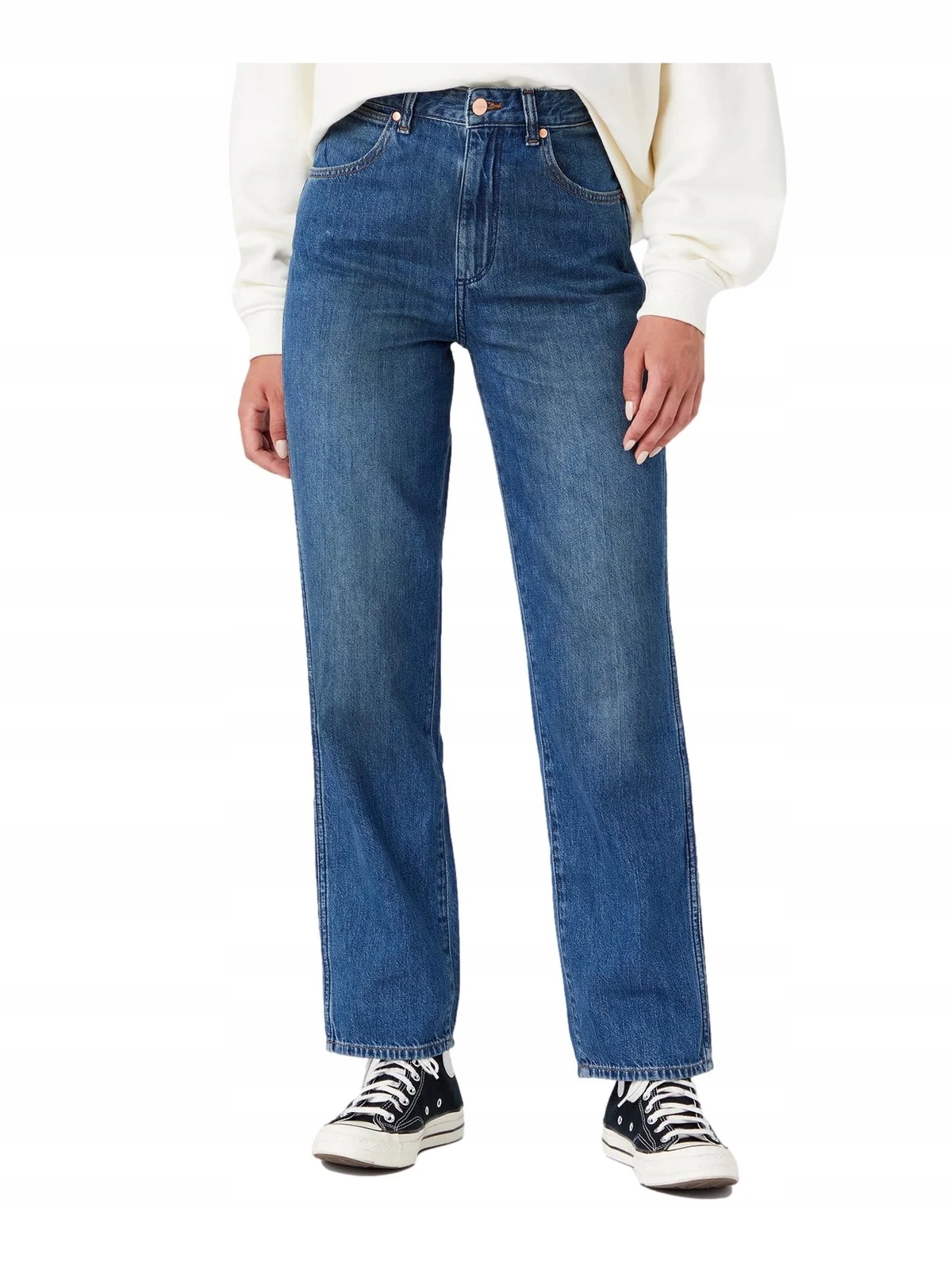 Wrangler Dámské Džíny Mom Vysoký Pas Modré 25/32 6EA
