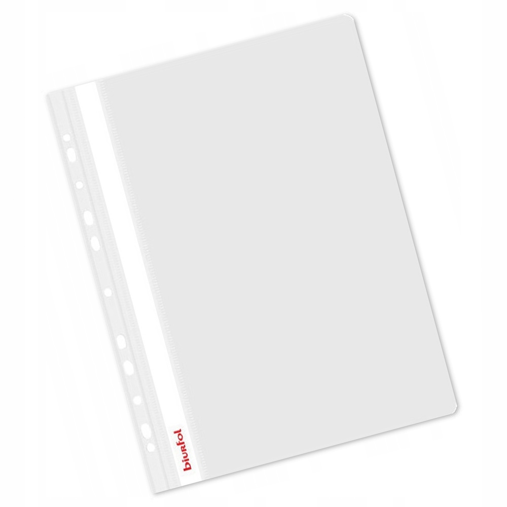 

Skoroszyt A4 Twardy Wpinany 20szt Biały