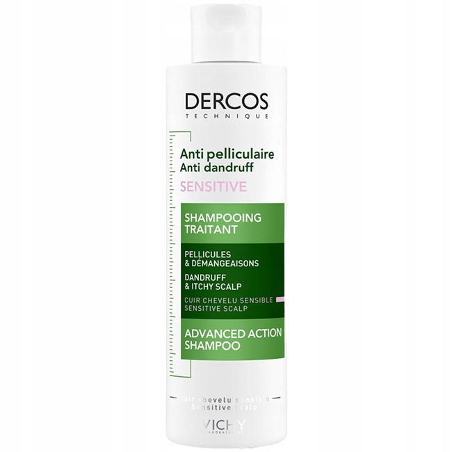 Vichy Dercos Sensitive 200 ml Szampon Przeciwłupieżowy Do Skóry Wrażliwej