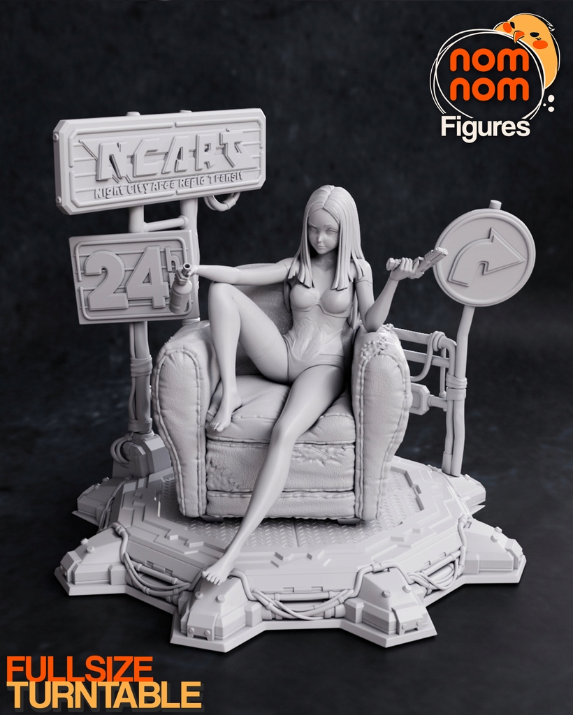 Figurka Rebecca Cyberpunk: Edgerunners Mini NomNom Figures 3D tisk 14K