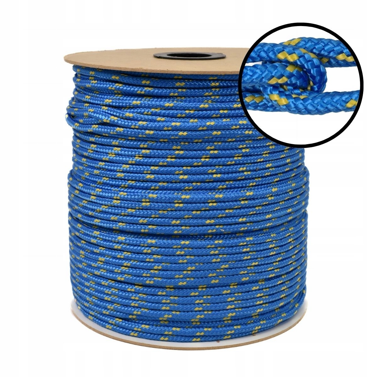 Polypropylenové lano Plachetní lano Silné Pletené 12 mm 50 M Tažné