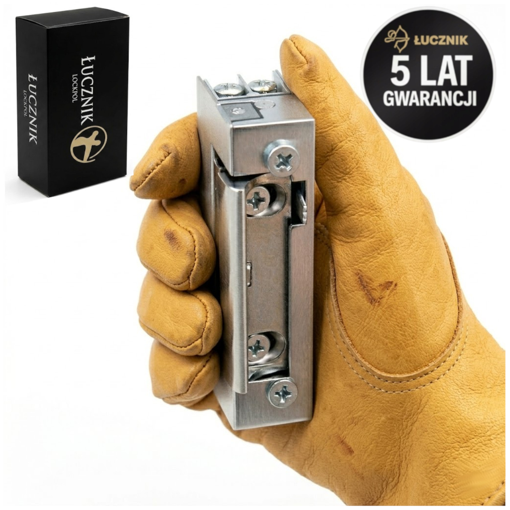 Elektrozávěs úzký 16,5 mm symetrický levý pravý univerzální zámek branky