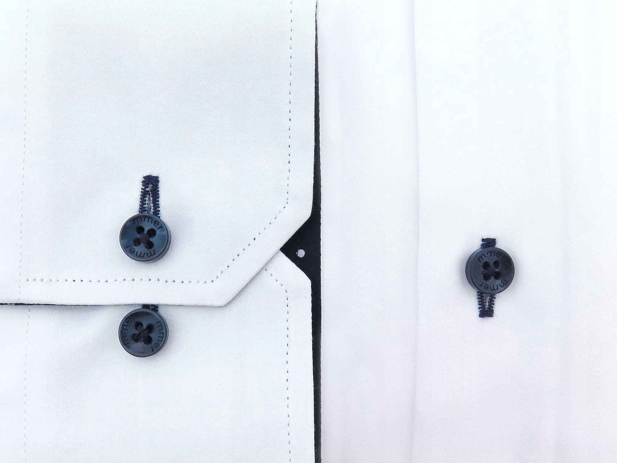 BIAŁA KOSZULA Z DŁUGIM RĘKAWEM 070 188-194 44-SLIM Marka inna