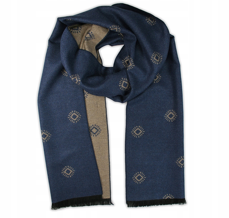 

Dwustronny Męski Szalik Adriano Guinari- wiskoza