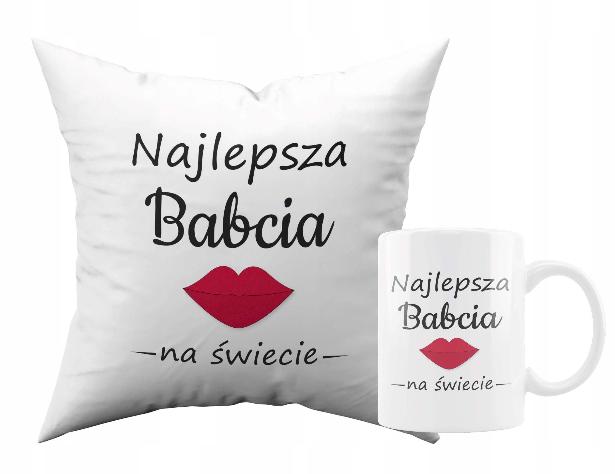 

Prezent Dzień Babci Dziadka zestaw kubek poduszka
