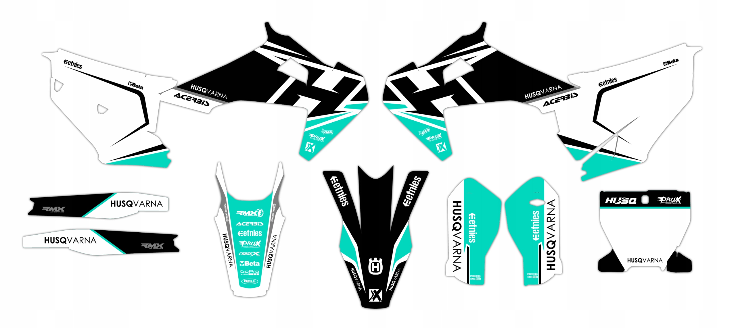 Dýha nálepky na motor Husqvarna Tc Fc 19-22