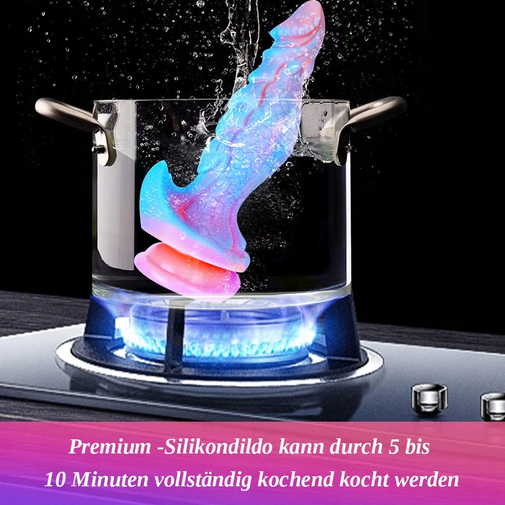 MONSTER Dildo Fantasy 25cm Silikon Smoczy XL Z Przyssawką Dla Dorosłych — miniatura 3