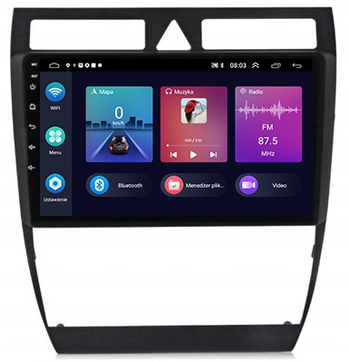 Gps Rádio Android Navigace Bt Audi A6 C5 1997-2004 Carplay 4GB 64GB
