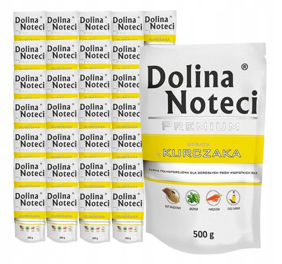 Levně Dolina Noteci Premium vlhké krmivo pro psy bohaté na kuřecí maso 30x500 g