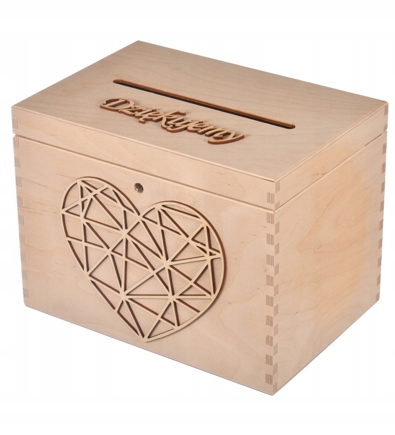 ŚLUBNA DREWNIANA SKRZYNKA NA KOPERTY EKO