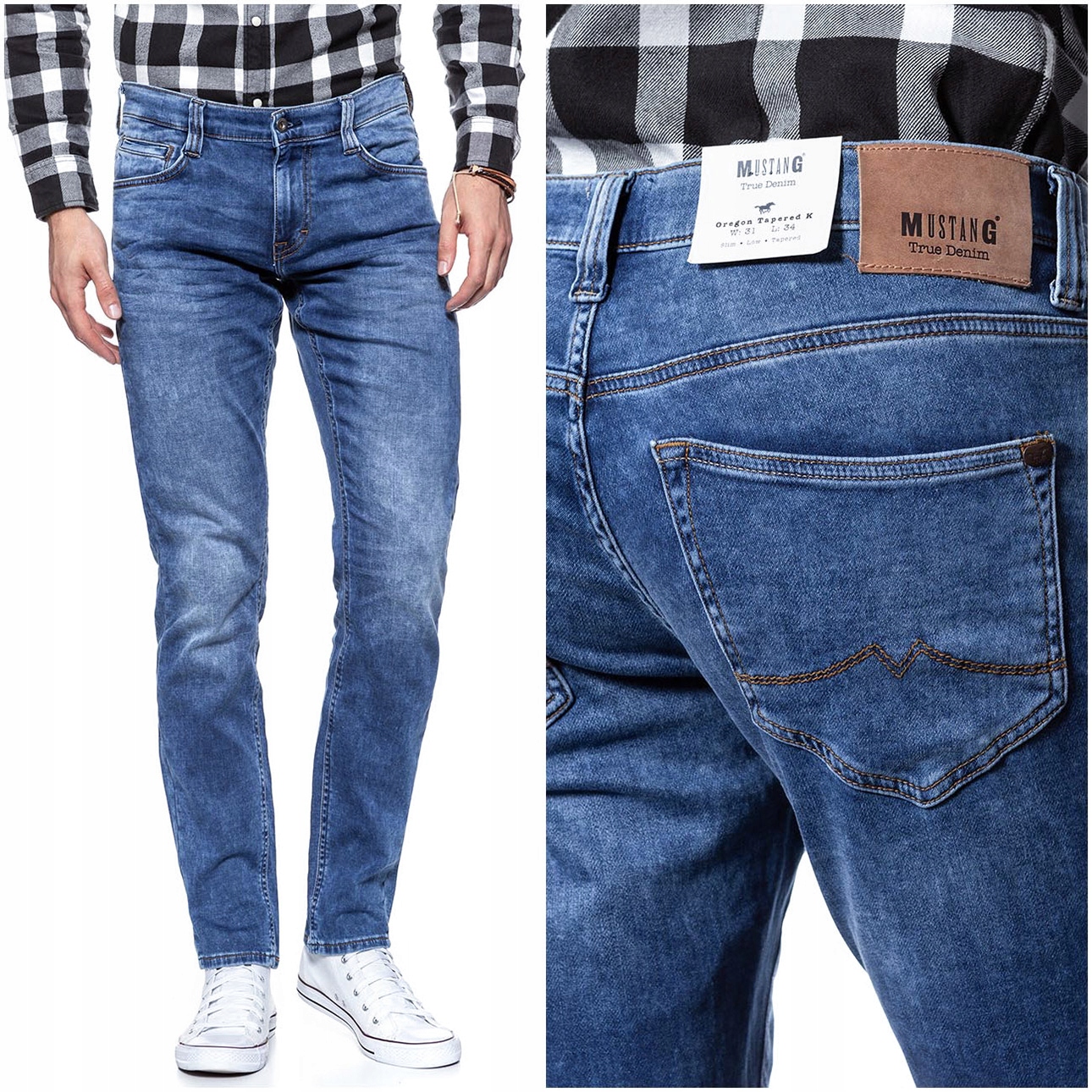 

Mustang Oregon Tapered K Spodnie Jeansowe W30 L34