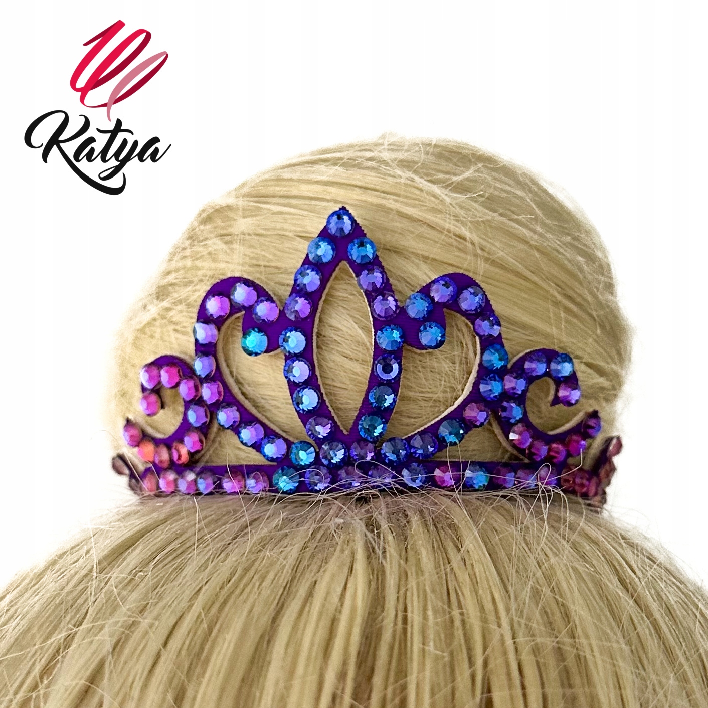 Korunka na kok pro uměleckou gymnastiku fialová