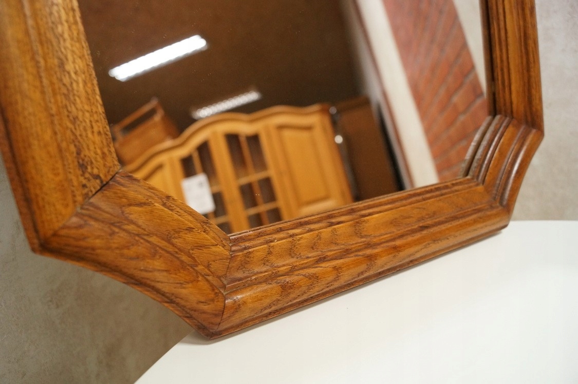 LUSTRO W DĘBOWEJ RAMIE 50 x 80 l-592 Styl inny