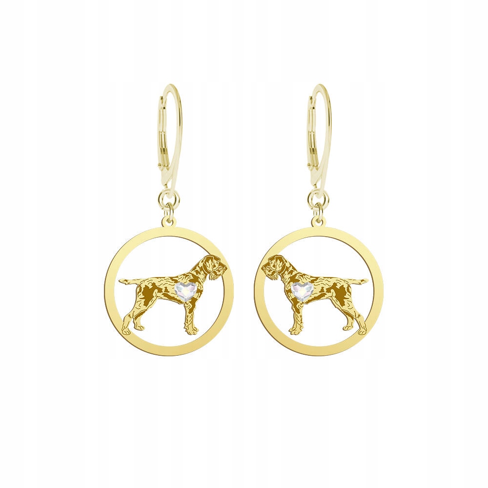 Náušnice Zlaté s německým výhozem Hrubosrstý 925 Dárek Gravírování Bonus