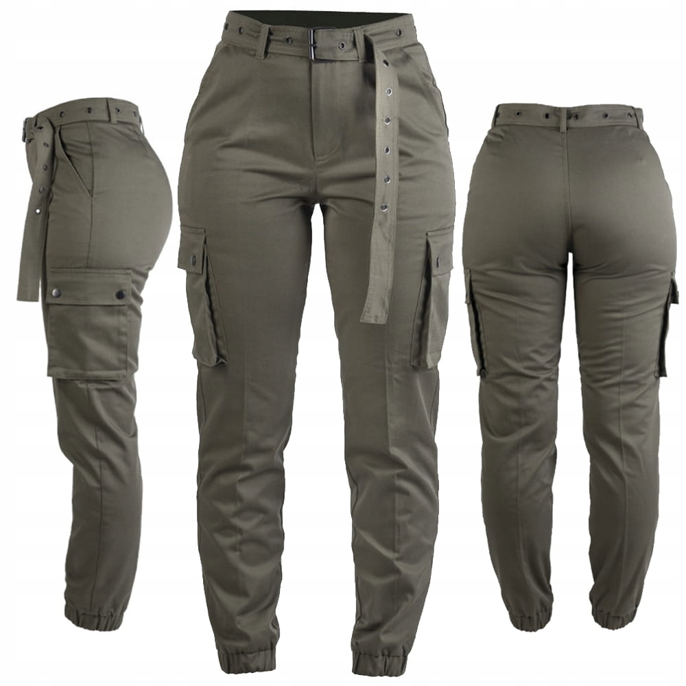 

Spodnie Bojówki Damskie Mil-tec Z Paskiem Olive L