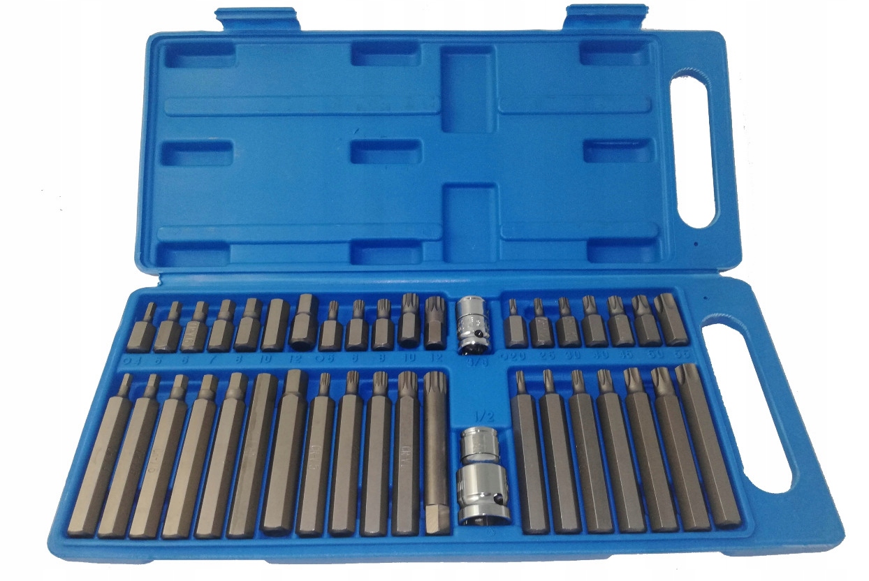 

Zestaw Bitów Kluczy Imbus Spline Torx 40 el Bity