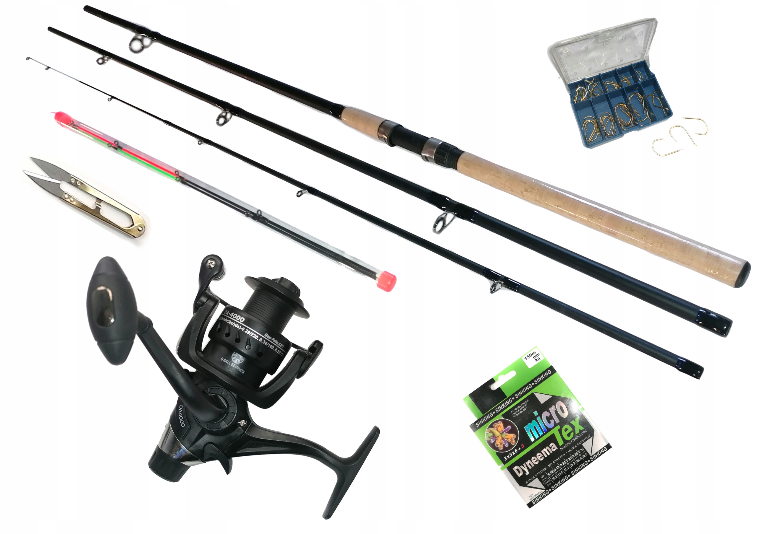 Feederová rybářská sada Big Bull 300 Grunt 6 ložisek